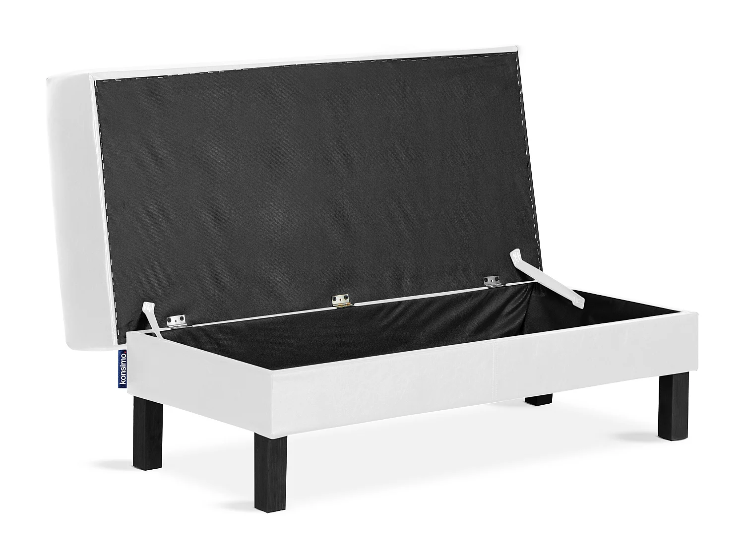 Sitzhocker auf hohen Holzbeinen - weiß - ESPECTO