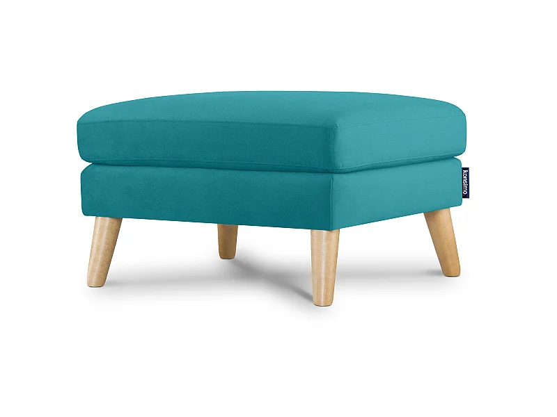 Sitzhocker Pouffe - türkis - TAGIO