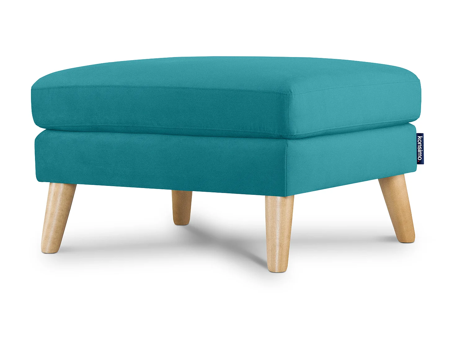 Sitzhocker Pouffe - türkis - TAGIO