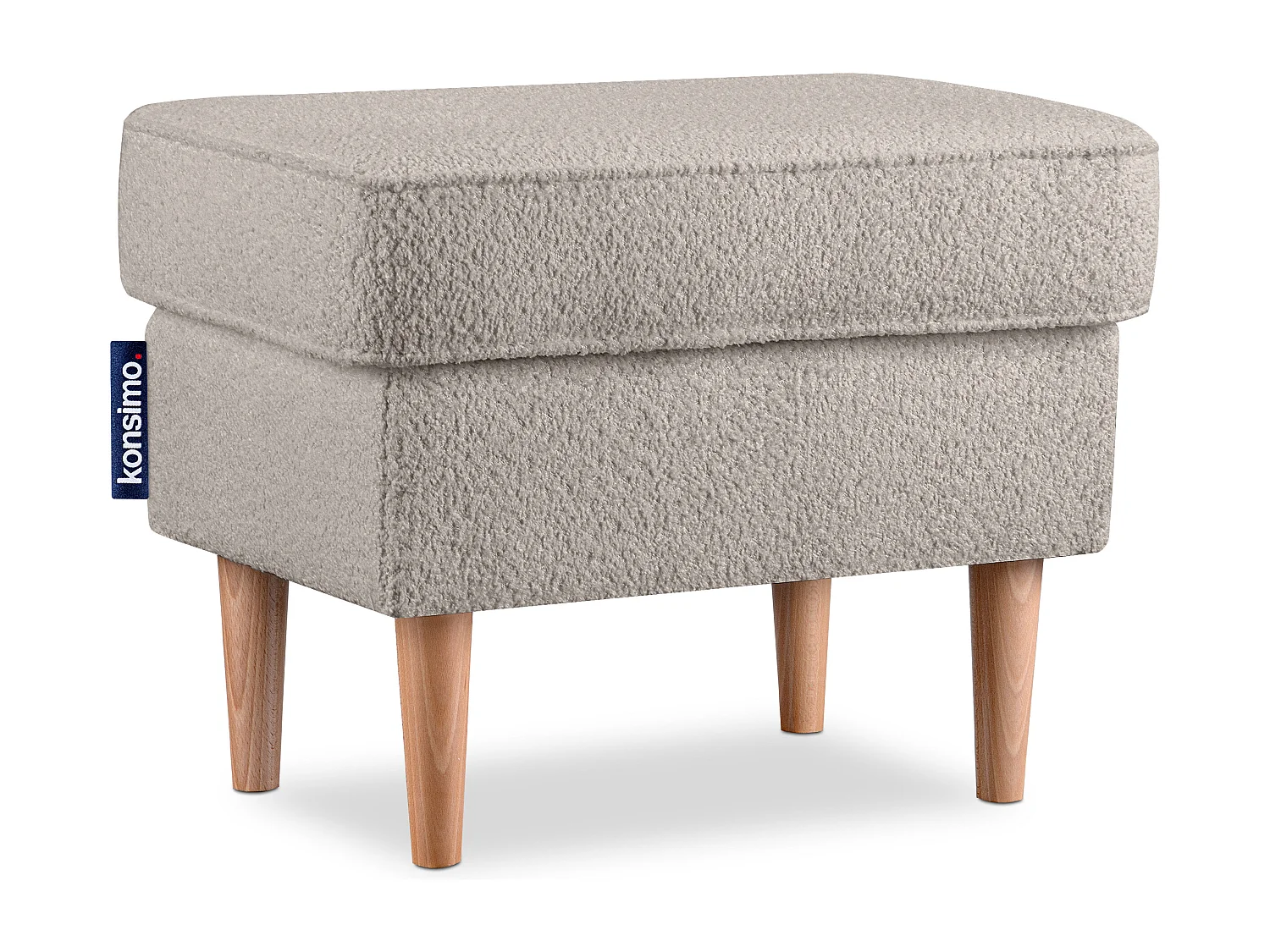 Sitzhocker zeitloses Design hohe Füße - beige - STRALIS