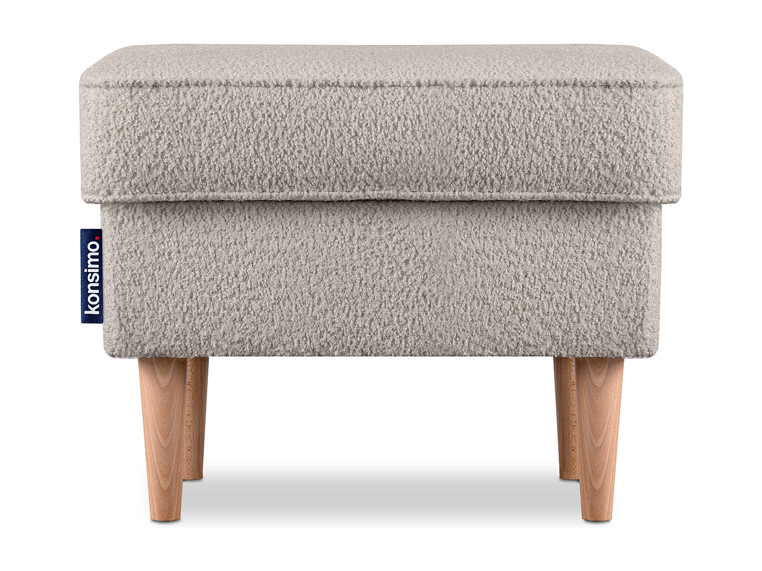 Sitzhocker zeitloses Design hohe Füße - beige - STRALIS