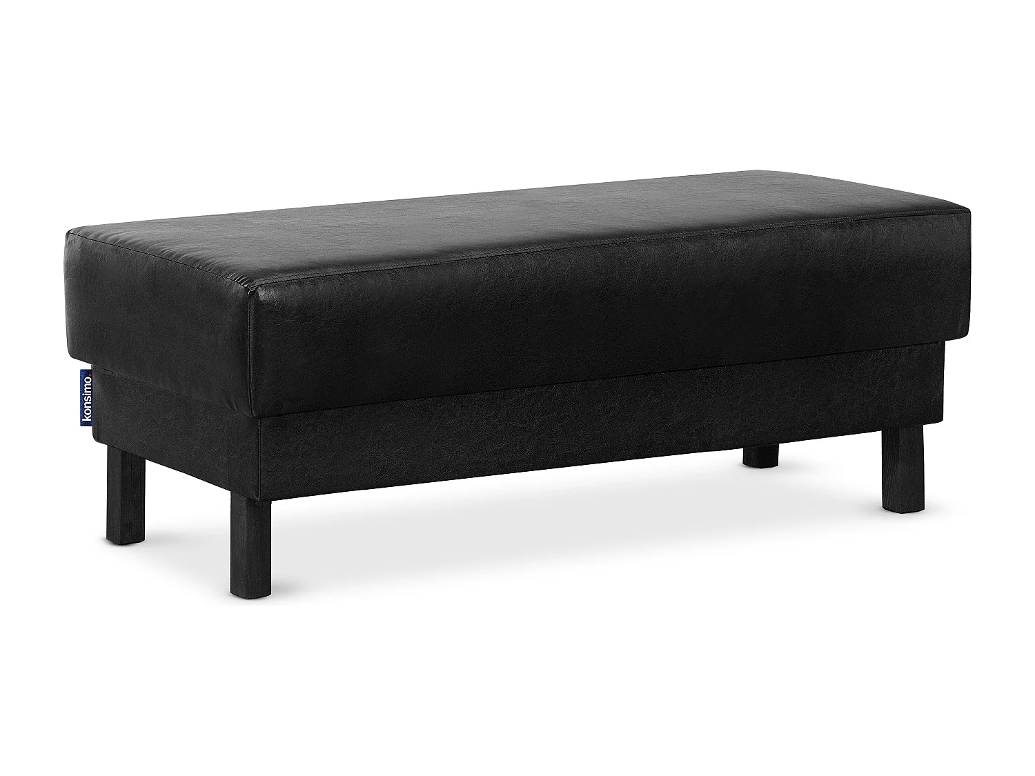 Sitzhocker auf hohen Holzbeinen - schwarz - ESPECTO