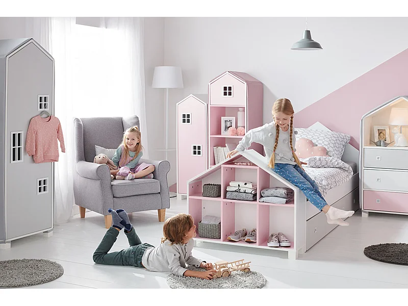 Kinderkleiderschrank - Weiß - MIRUM