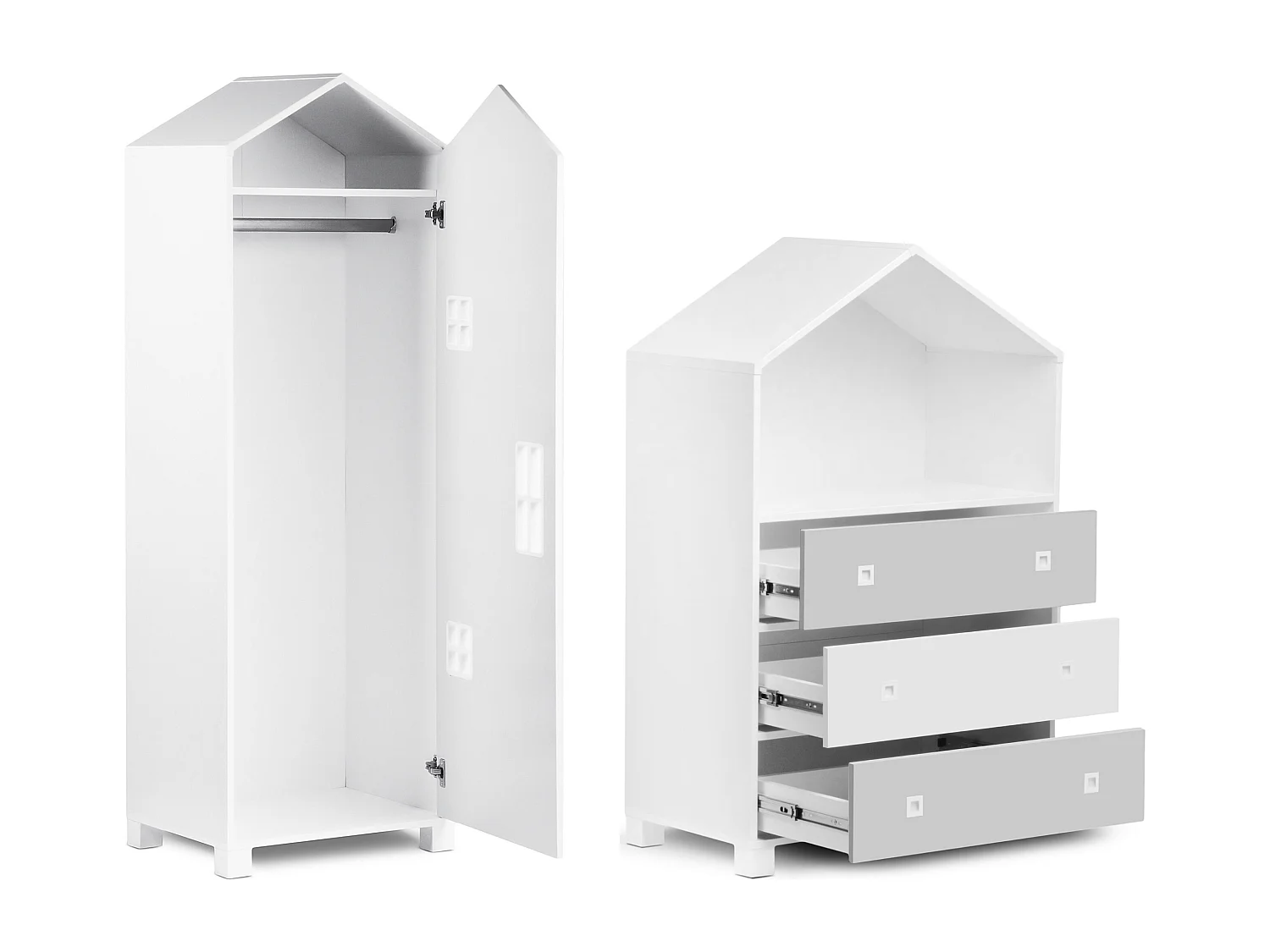 Kindermöbel-Set  (6er-Set) - Weiß - MIRUM