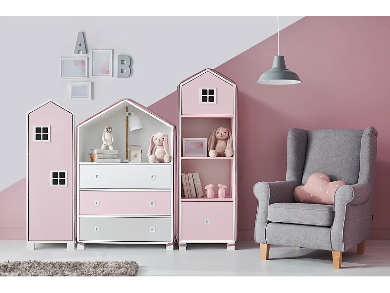 Bezug für Kommode, Regal,Schrank - Rosé - MIRUM