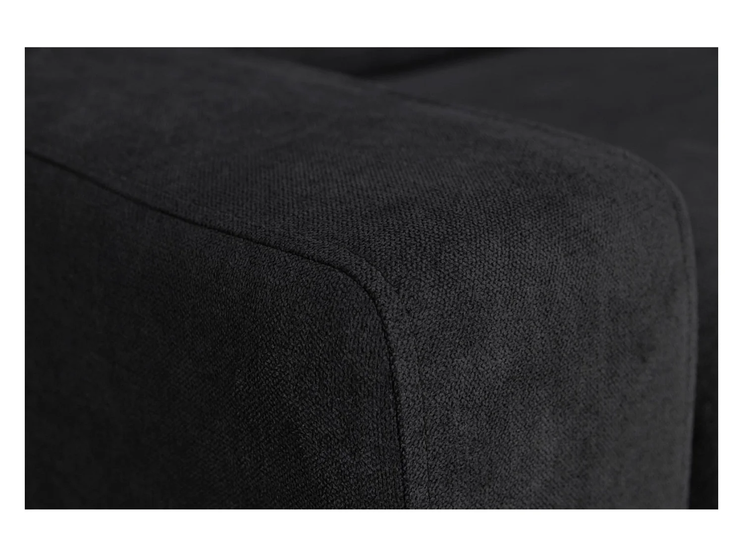Schlafsofa 3 Personen mit Unterfederung und Matratze - schwarz - MENTO