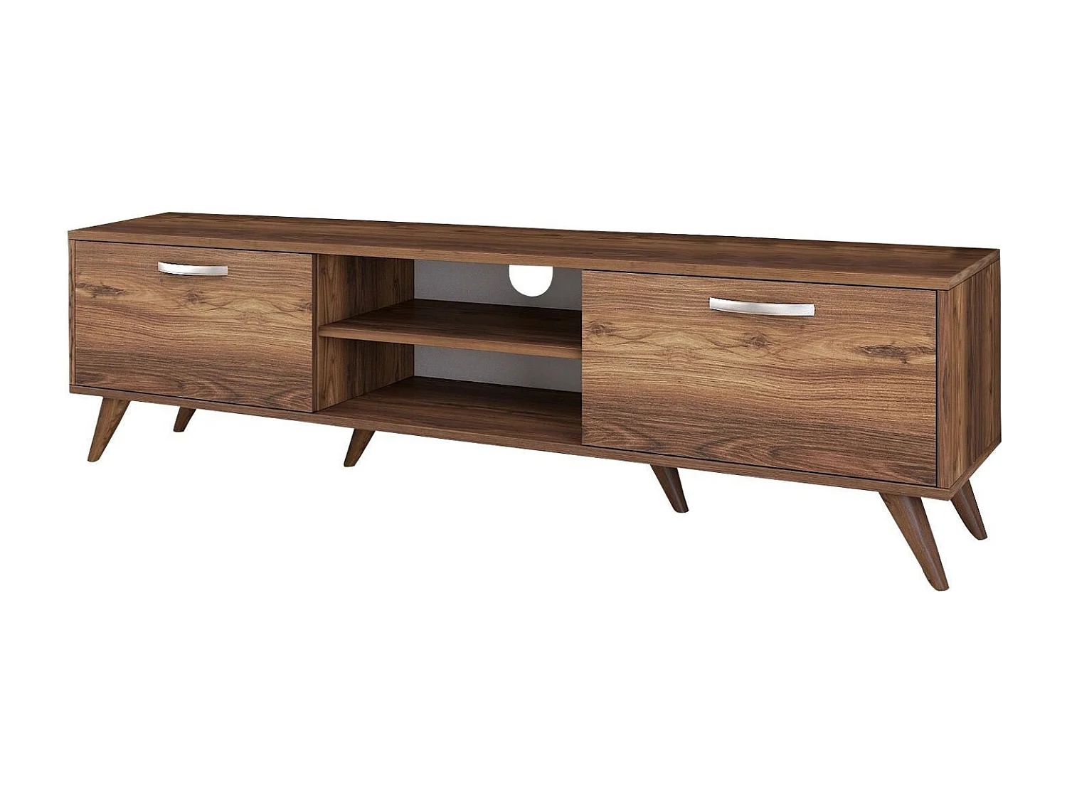 Mesa de tv Kailua 101, Nuez, Número de puertas: 2.00, 180x48x35cm