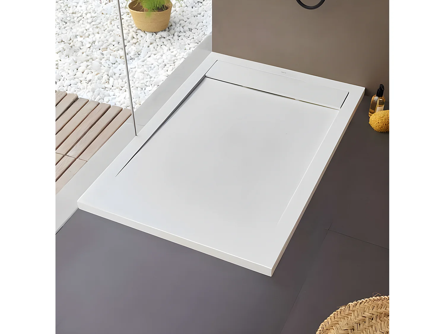 RECEVEUR DE DOUCHE NEW YORK  - Receveur de douche - BLANC - 140X80CM