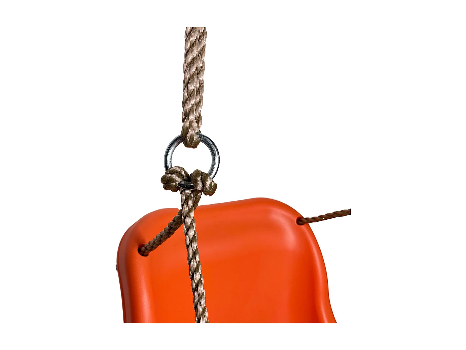 Kangui - Balançoire bébé avec ceinture - Orange/vert citron