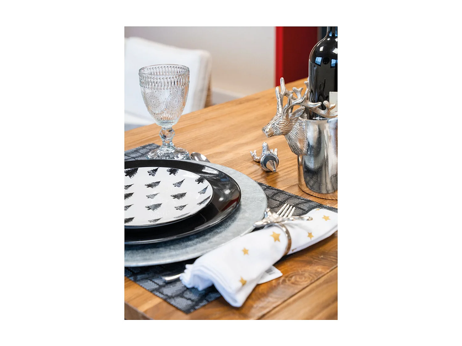 Porte-bouteille rafraichisseur en aluminium Cerf