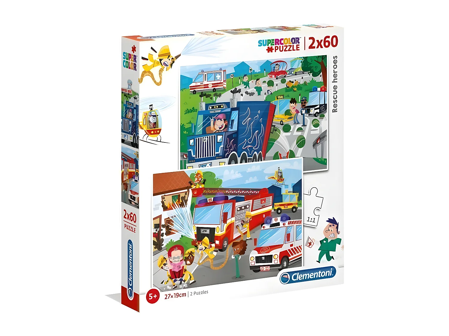 PUZZLES 2x60 pieces - Vehicules de secours