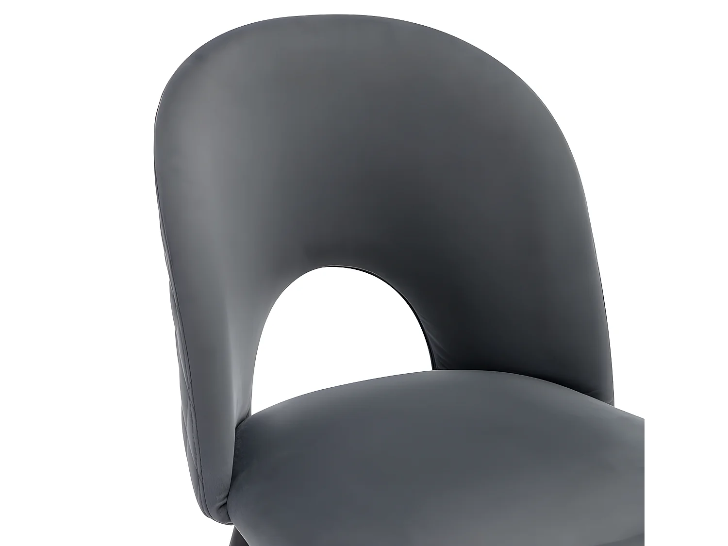 Ensemble Table et 4 Chaises - Table avec placage à motif marbre - Chaises rembourrées en velours avec pieds réglables - Doré & Gris