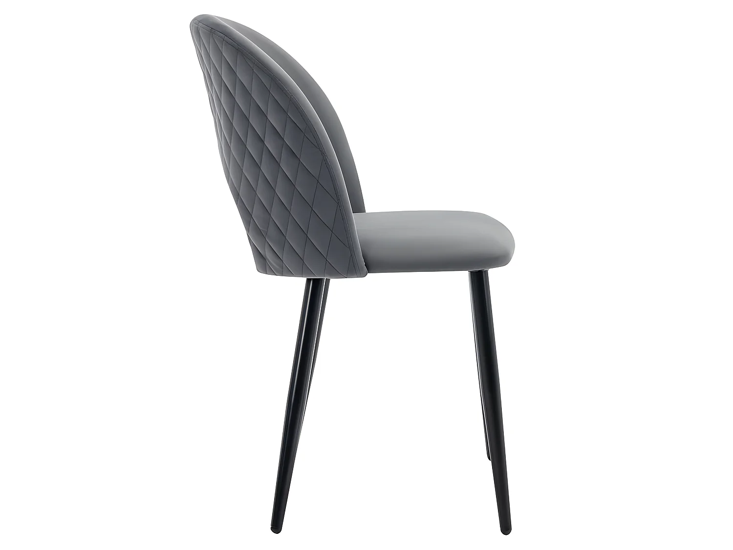 Ensemble Table et 4 Chaises - Table avec placage à motif marbre - Chaises rembourrées en velours avec pieds réglables - Doré & Gris