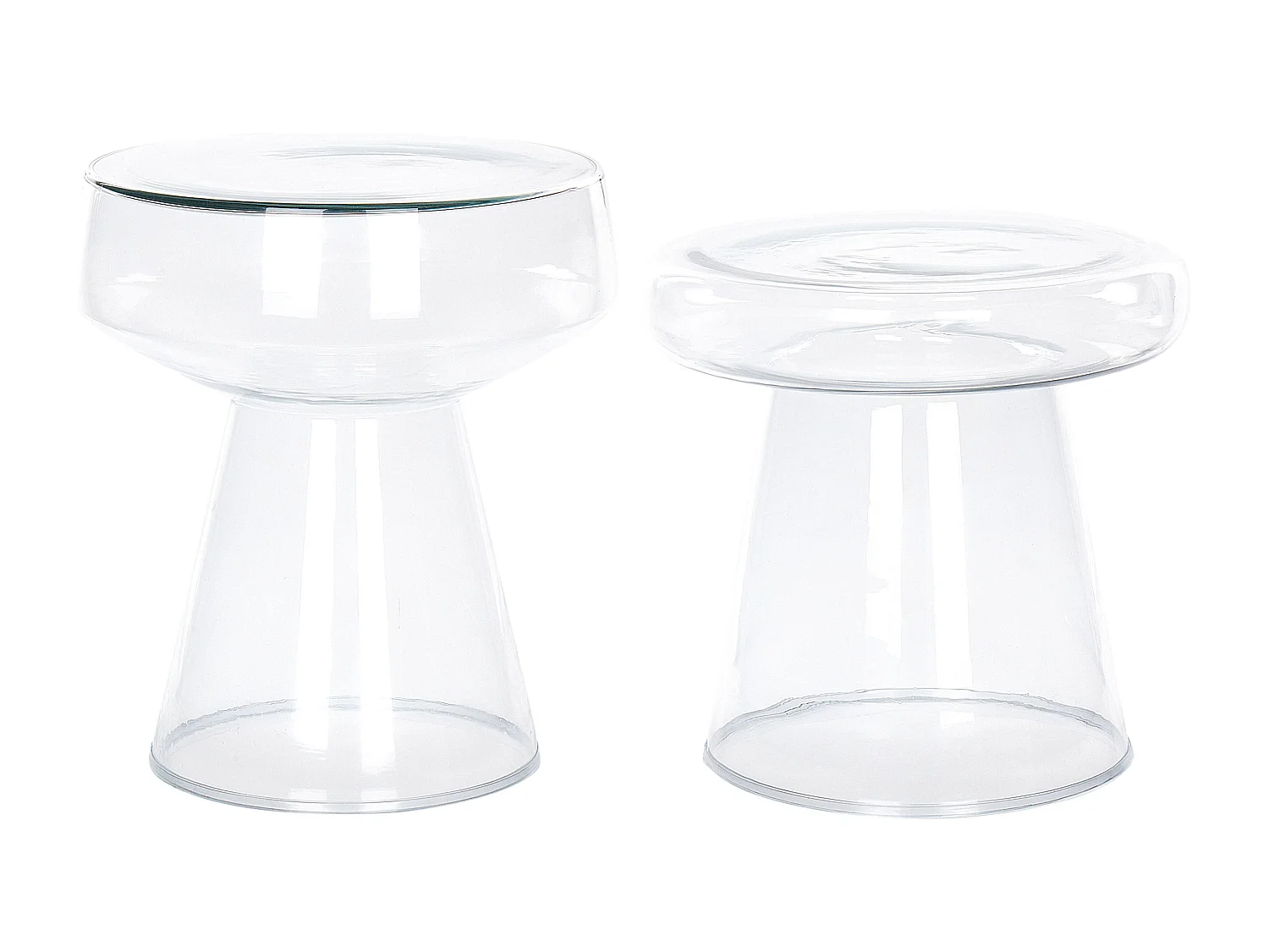 Set di tavoli LAGUNA/CALDERA Trasparente