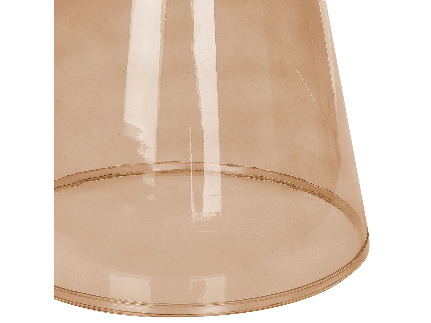 Lot de 2 tables d'appoint LAGUNA/CALDERA Verre Marron doré