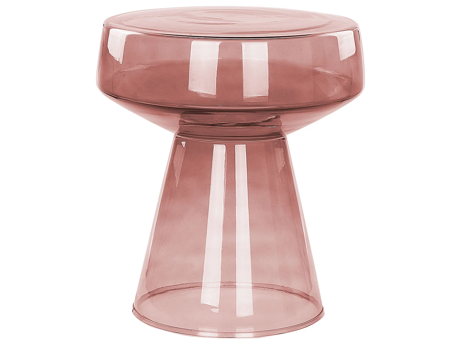 Beistelltisch LAGUNA Glas Rot