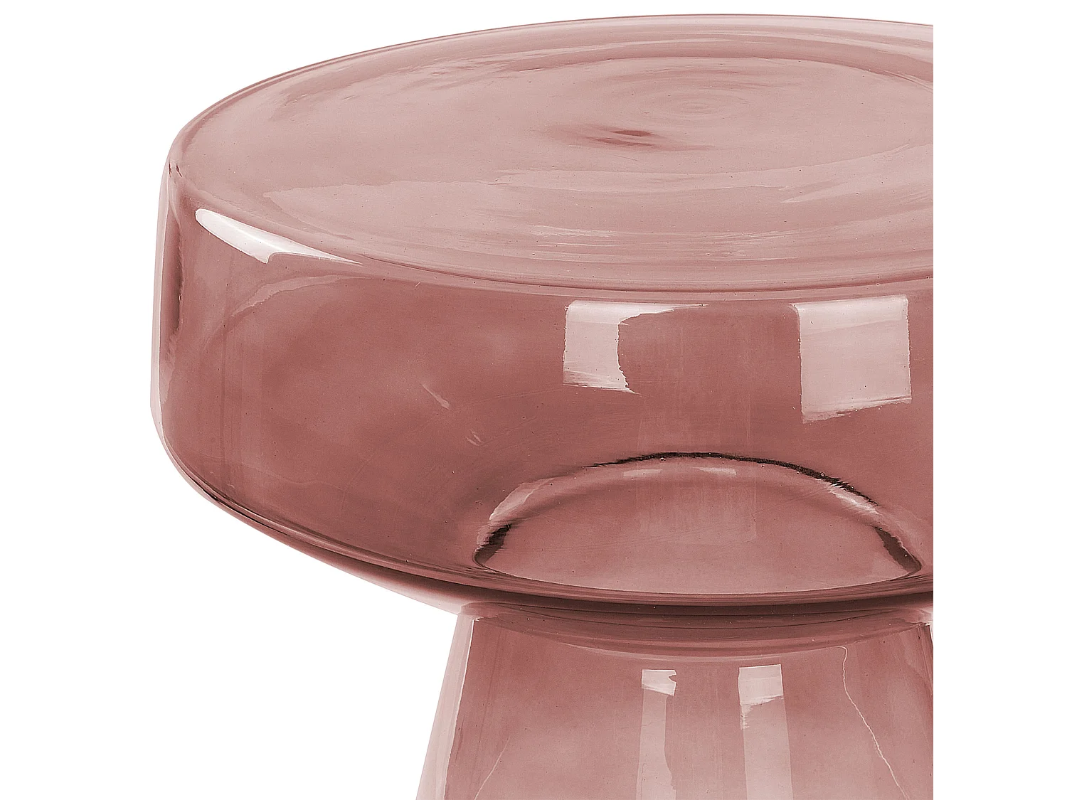 Beistelltisch LAGUNA Glas Rot