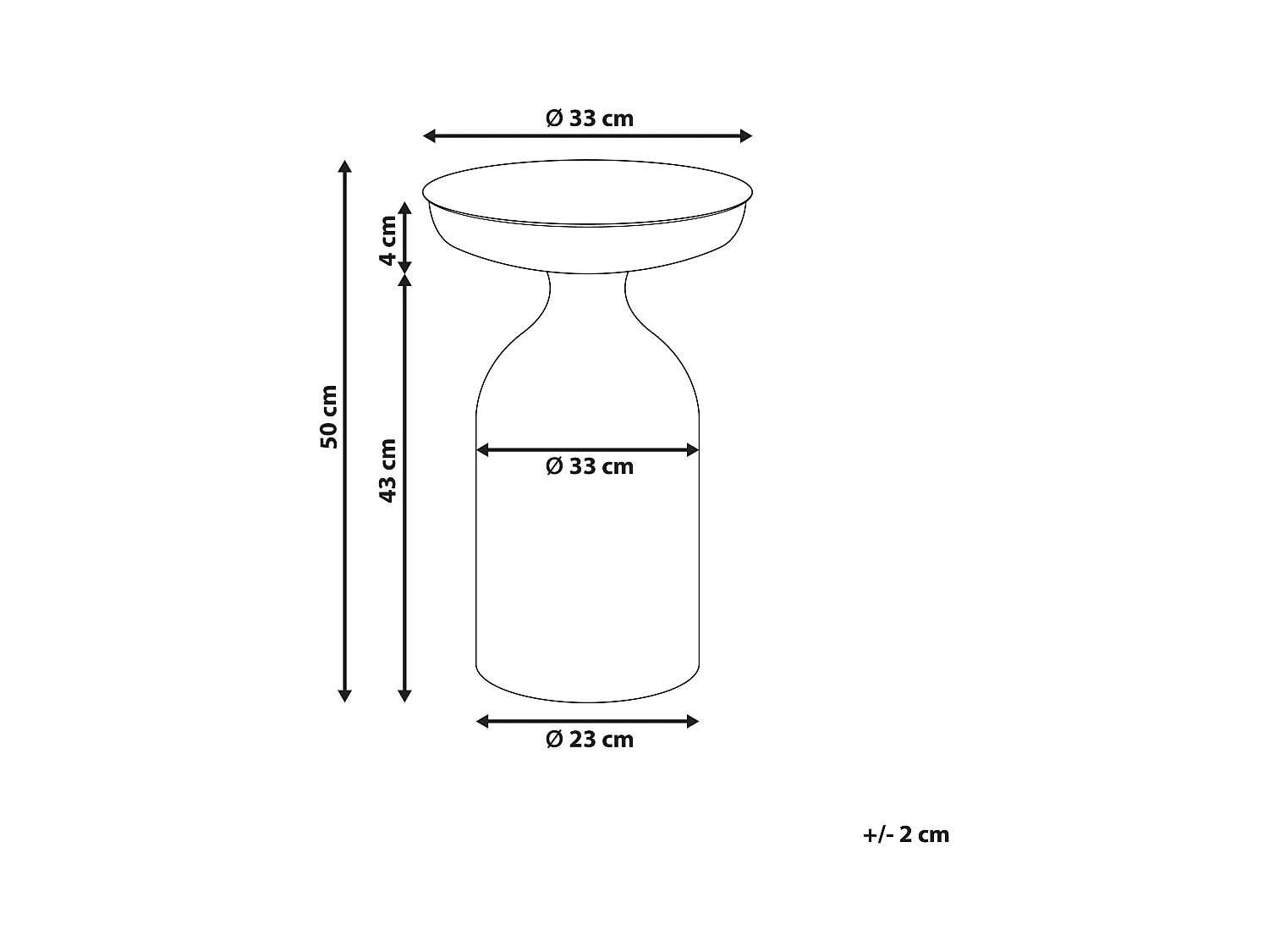 Beistelltisch TENJO Metall Schwarz