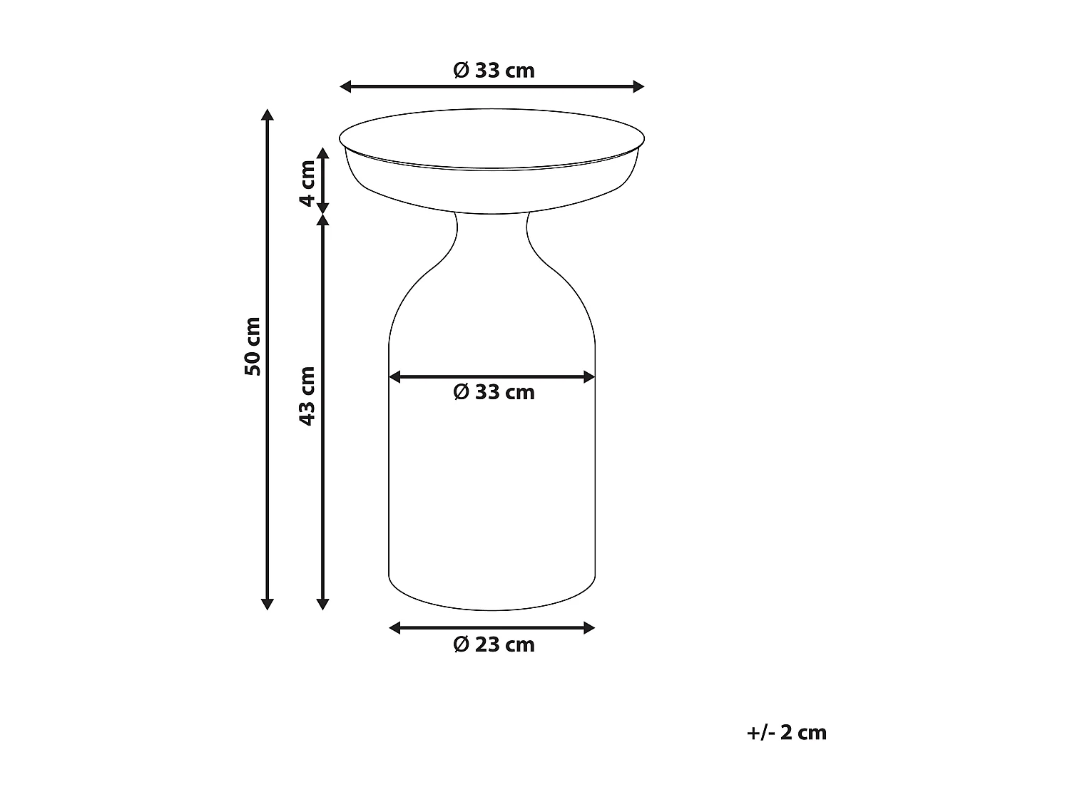 Beistelltisch TENJO Metall Schwarz