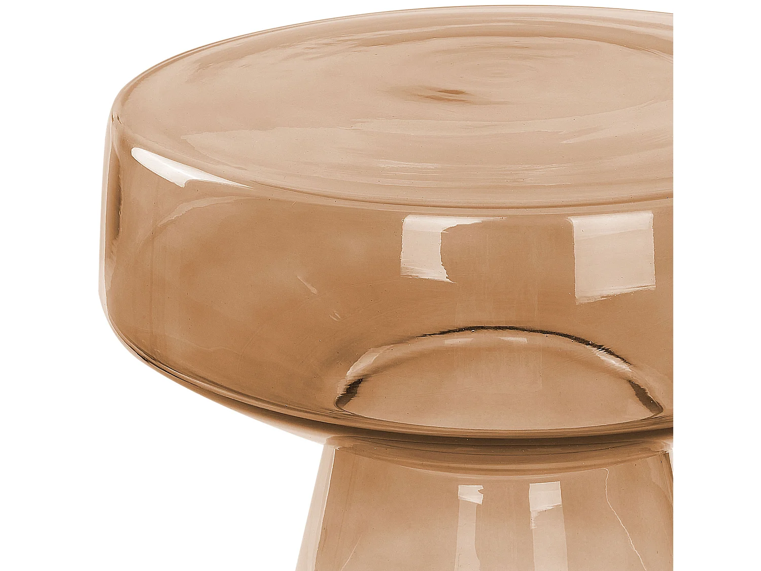 Stolik pomocniczy LAGUNA Szkło Złoty brąz