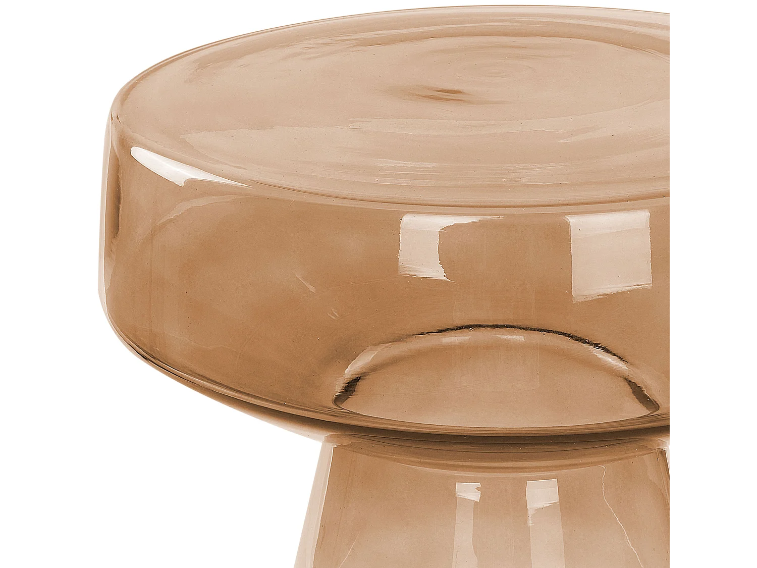 Beistelltisch LAGUNA Glas Goldbraun