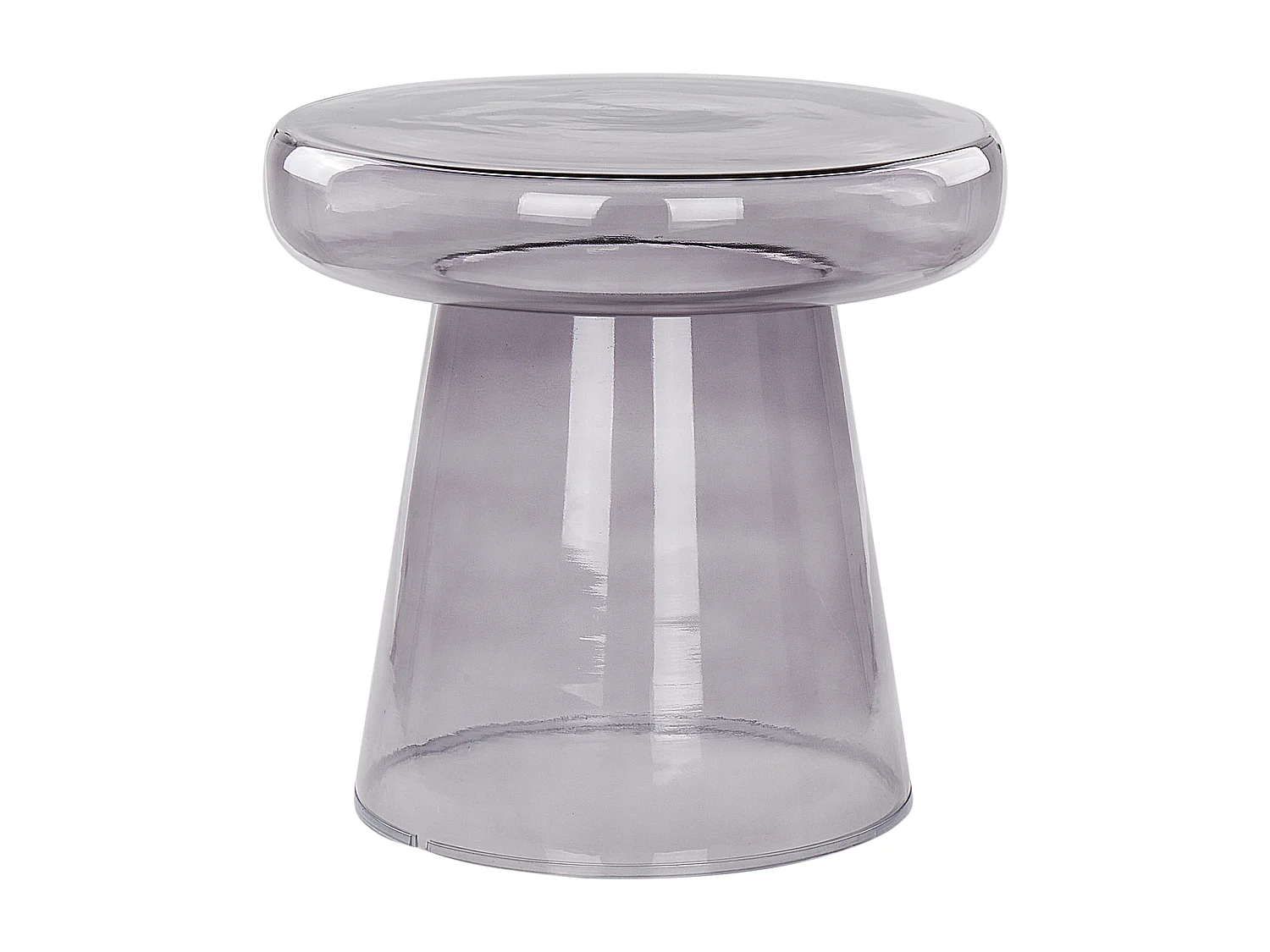 Lot de 2 tables d'appoint LAGUNA/CALDERA Verre Gris