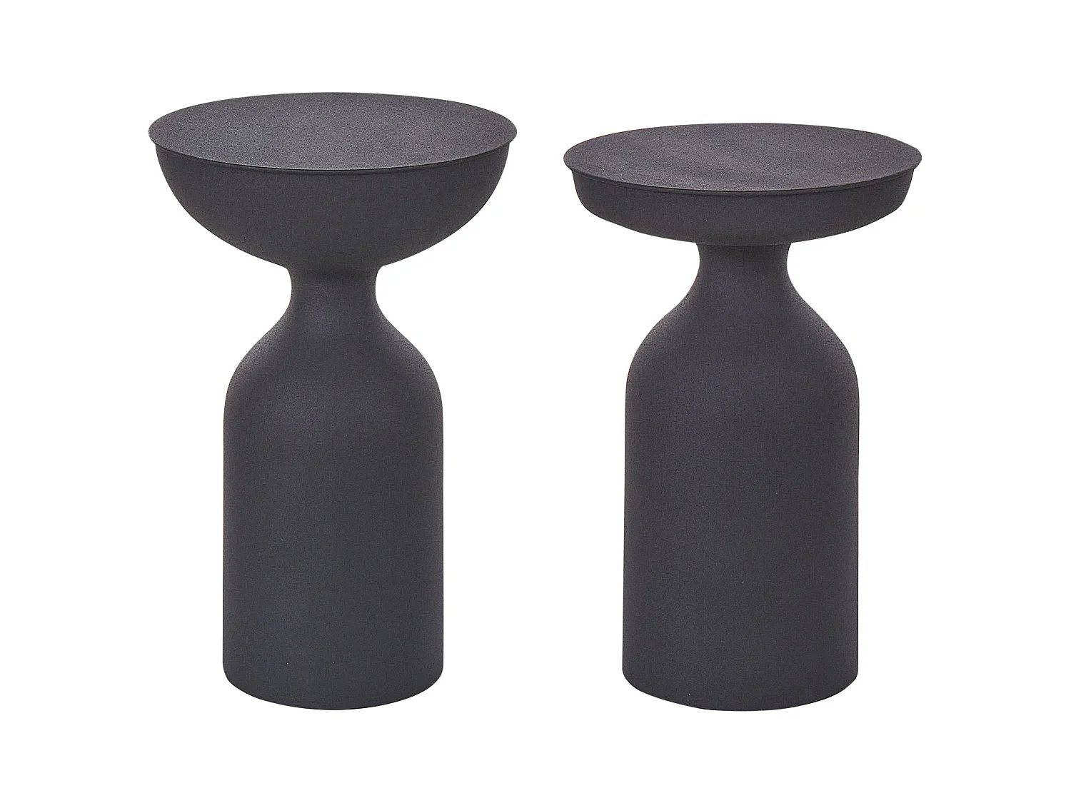 Lot de 2 tables d'appoint COTA/TENJO Métal Noir