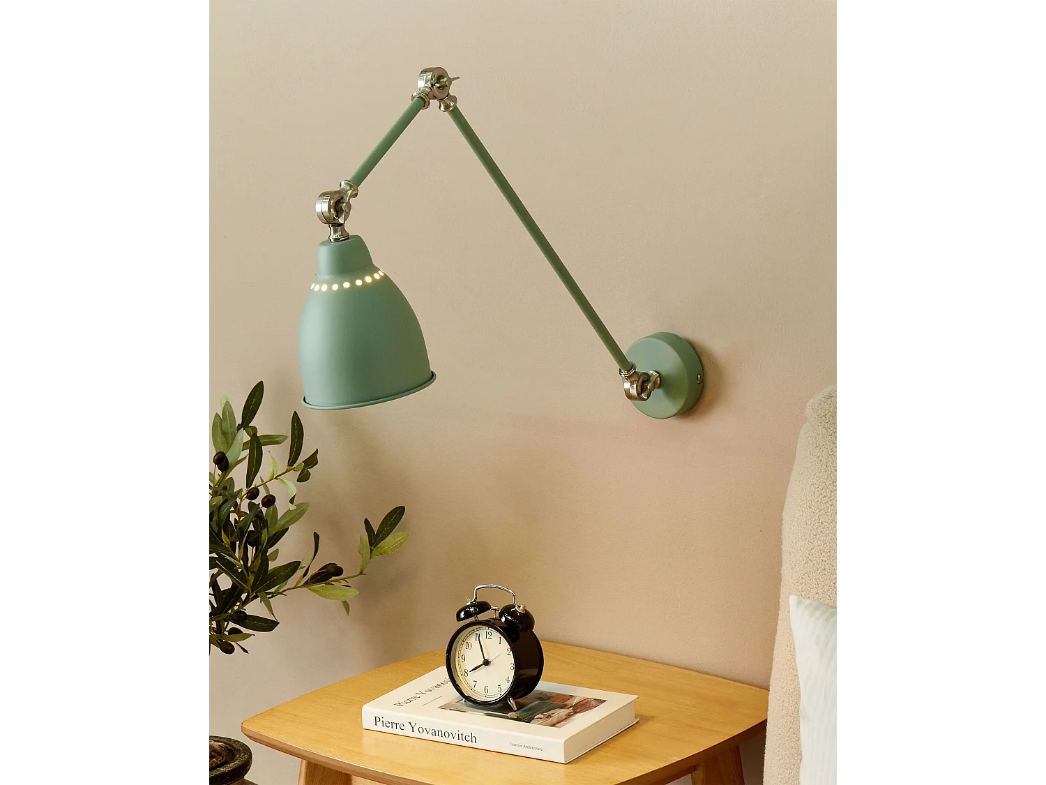 Wandlamp MISSISSIPPI Verstelbaar Metaal Lichtgroen