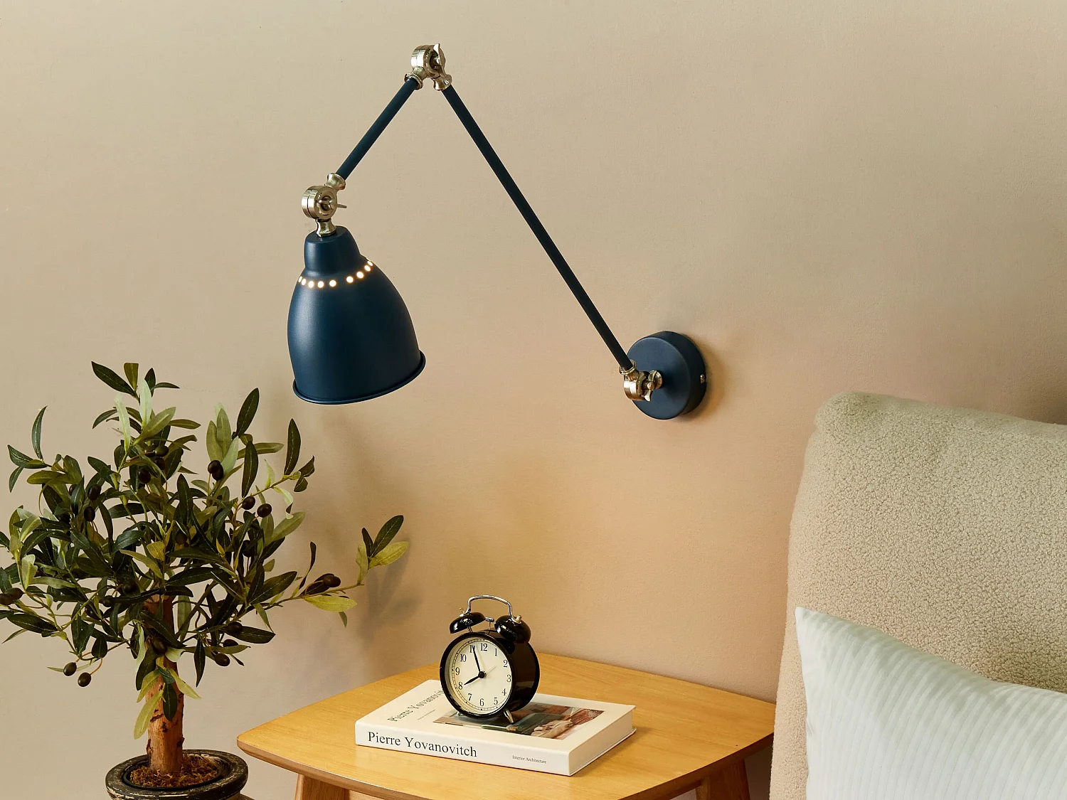 Wandlamp MISSISSIPPI Verstelbaar Metaal Donkerblauw