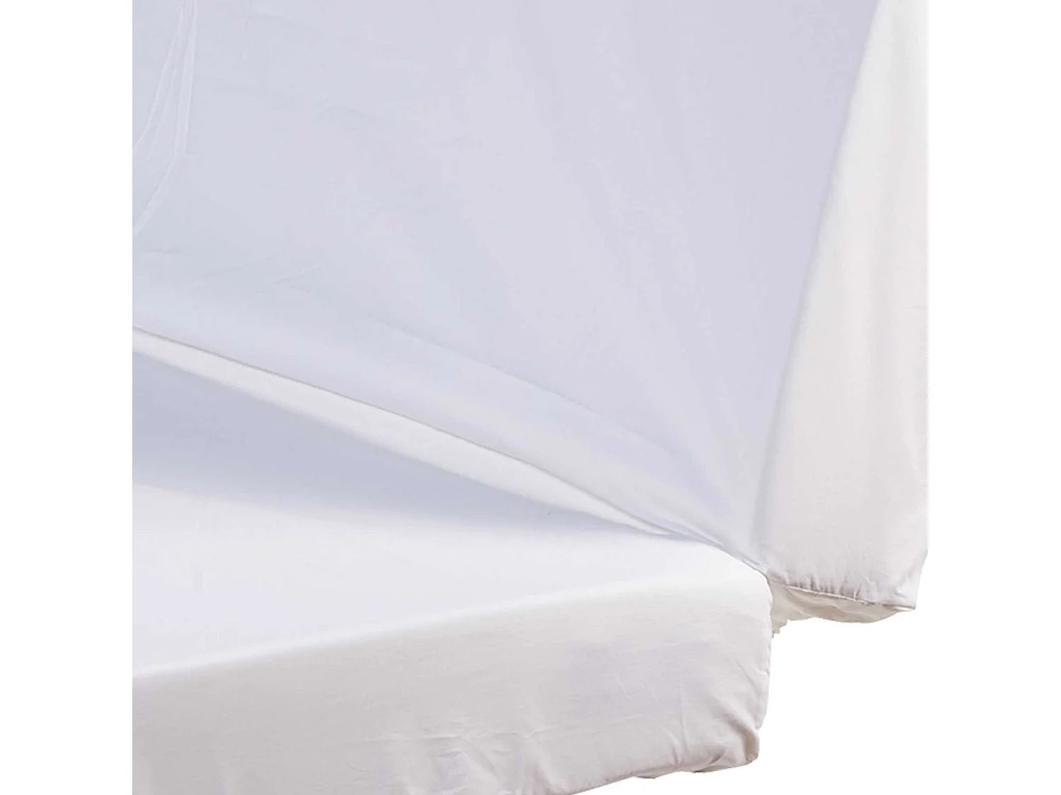 Drap housse blanc pour matelas clic-clac bonnet 20 cm 120x190