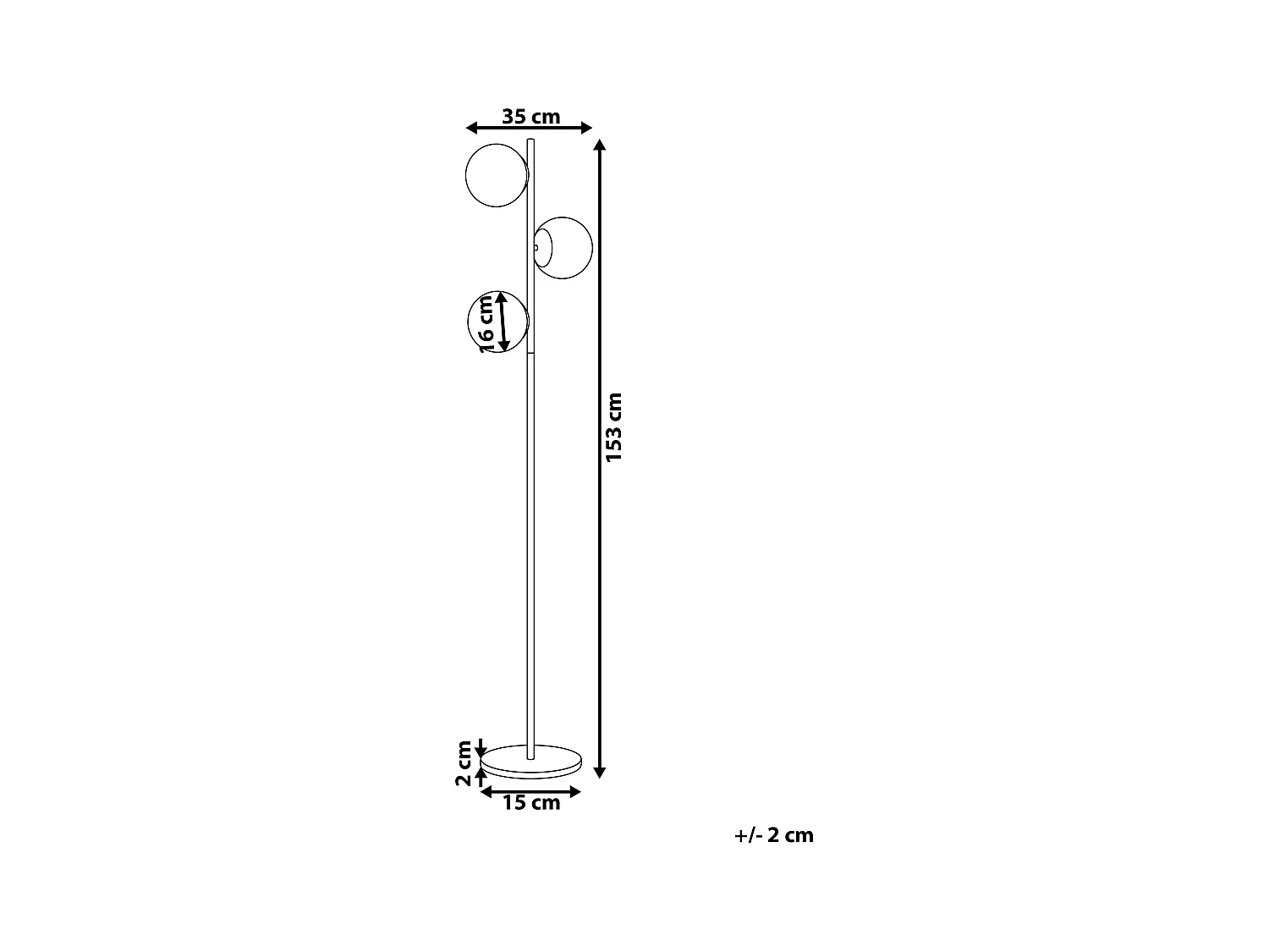 Lampa podłogowa WADI Metal Czarny