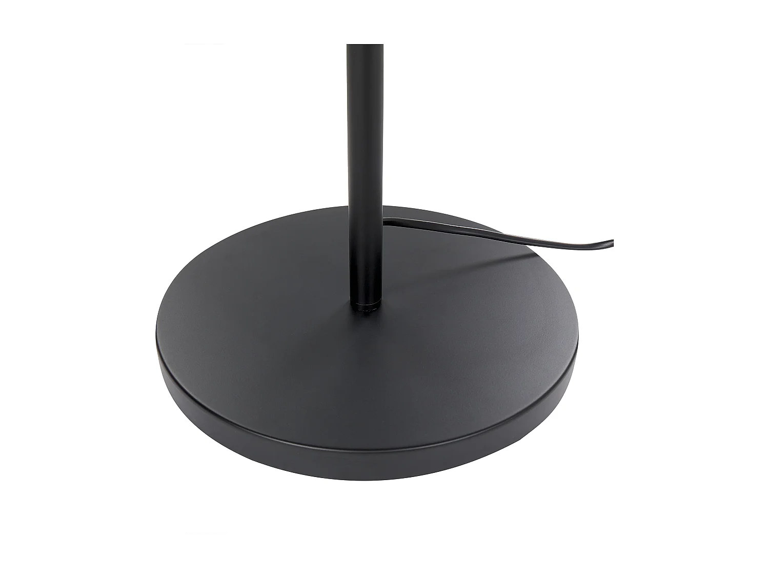 Stehlampe Metall schwarz Höhe 153 cm 3-flammig Glasschirme Kugelform modern Wadi