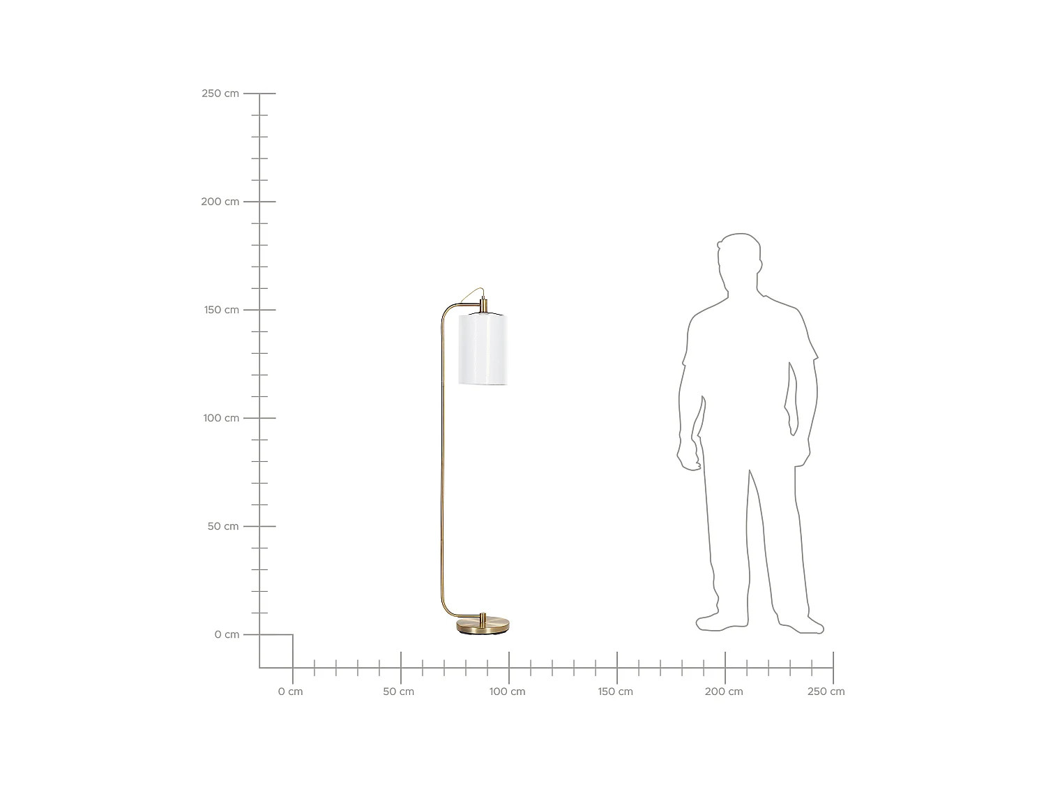 Stehlampe LIBERIA Metall Kupfer