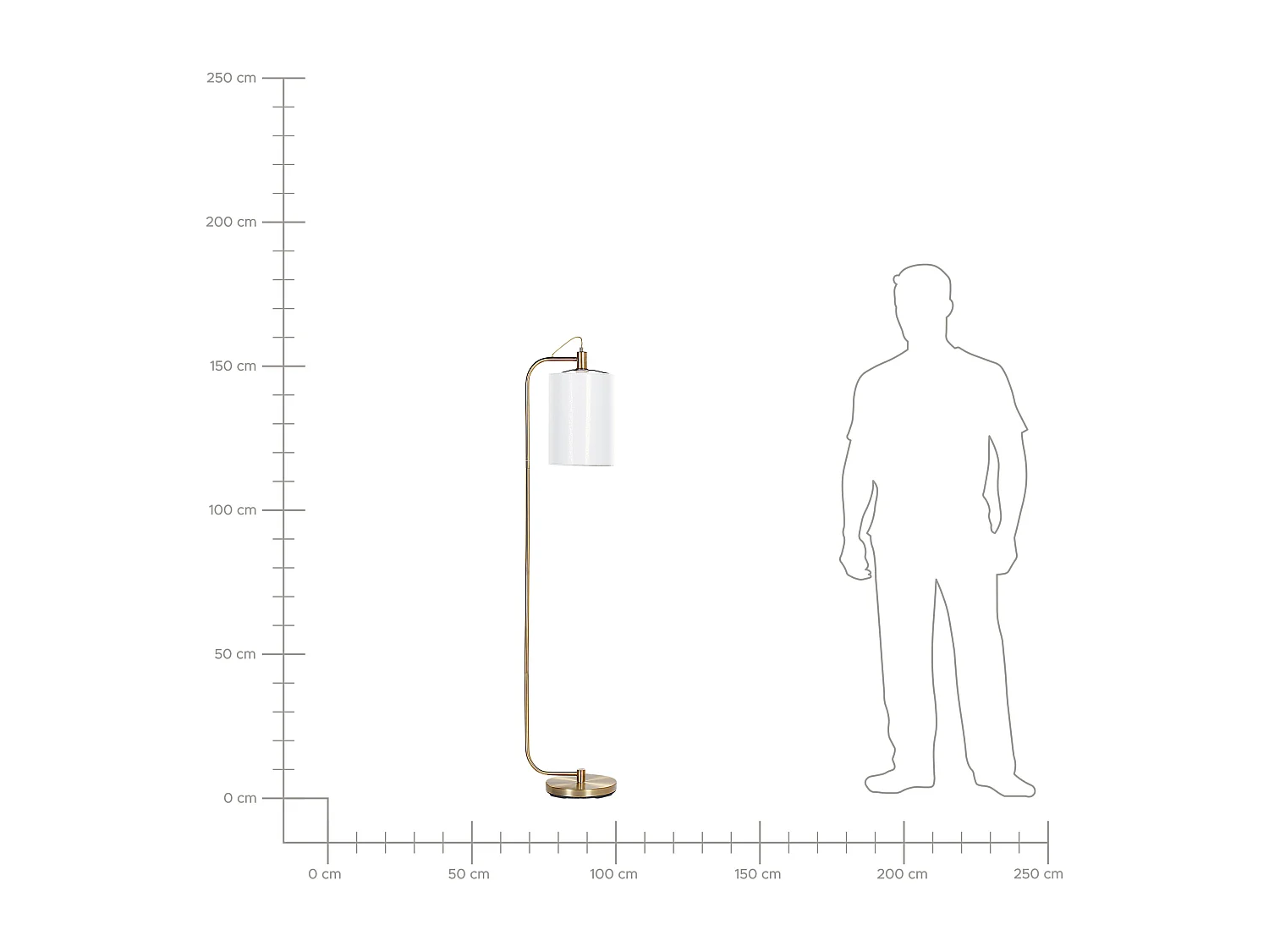 Staande lamp LIBERIA Metaal Koper