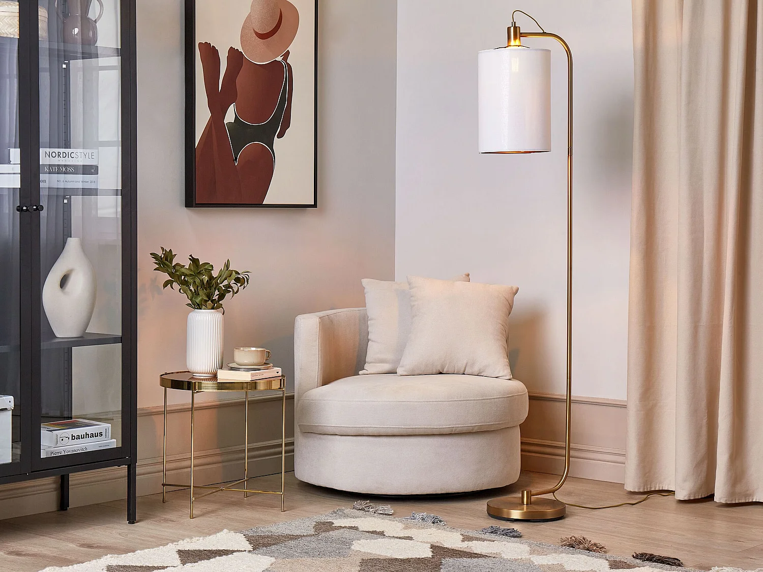 Lampadaire LIBERIA Métal Cuivré