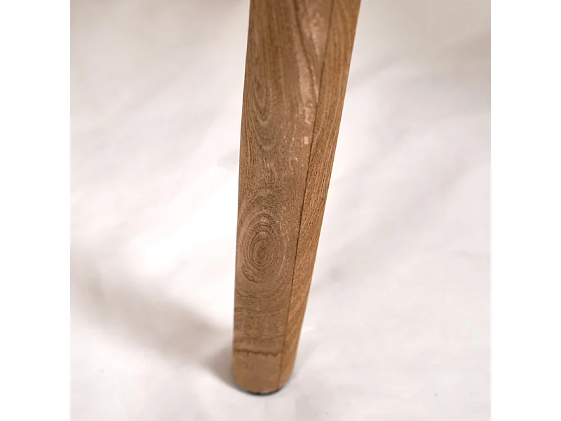 Table basse forme ovoïde L. 50 cm en bois de manguier massif - OCALA