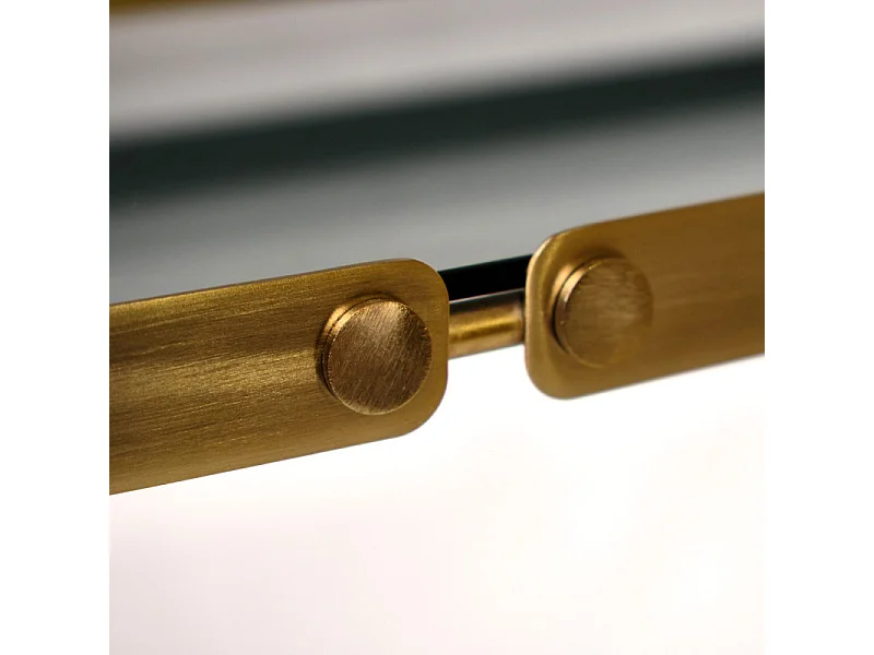 Consoles gigognes métal et verre trempé avec bords arrondis - RACHEL