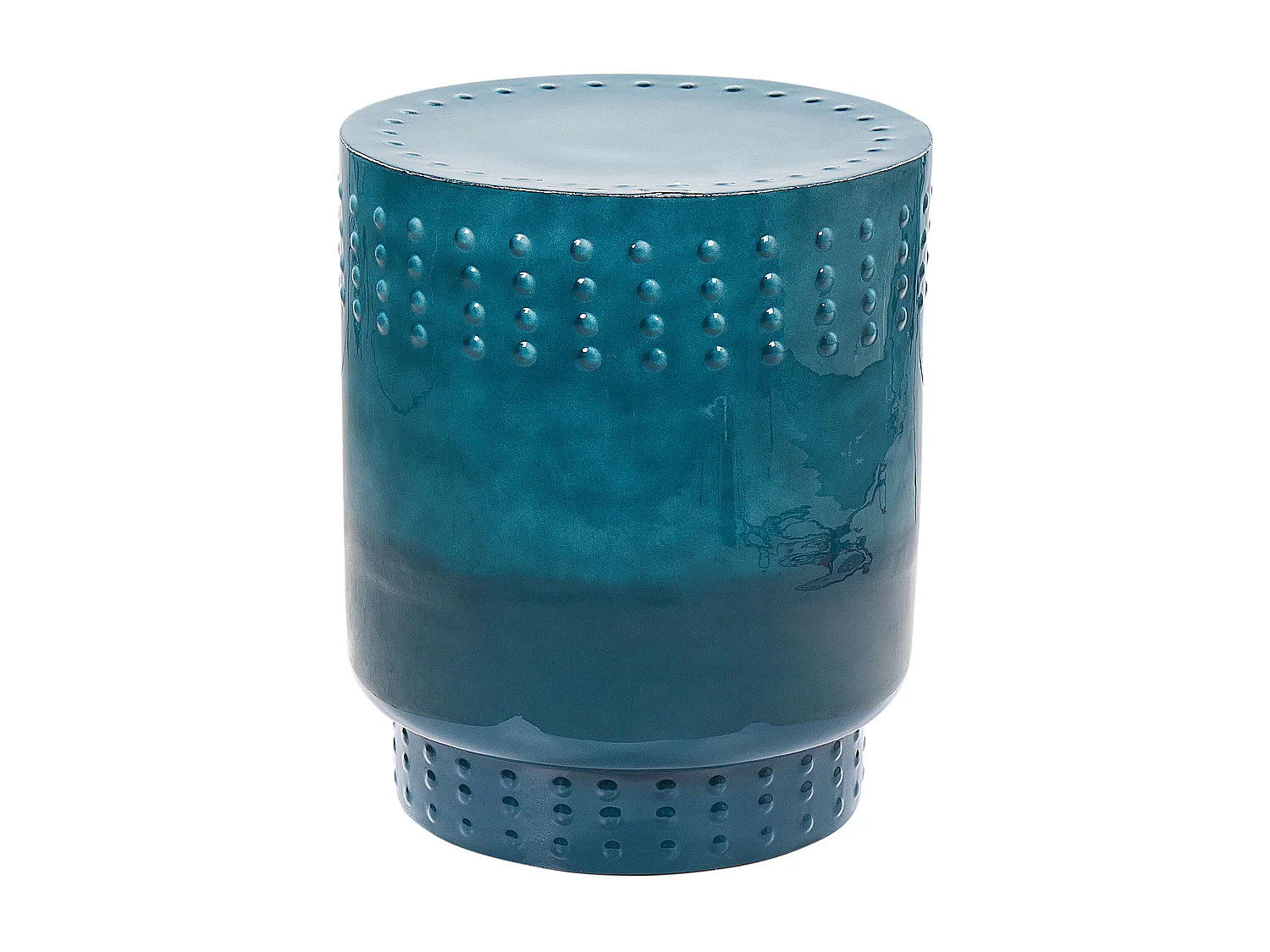 Table d'appoint ABRA Métal Bleu paon