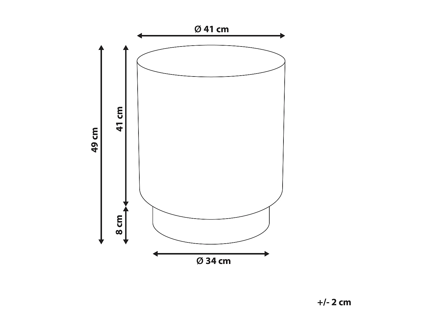 Beistelltisch Metall blau rund 41 cm mit Farbverlauf Wohnzimmertisch Retro Abra
