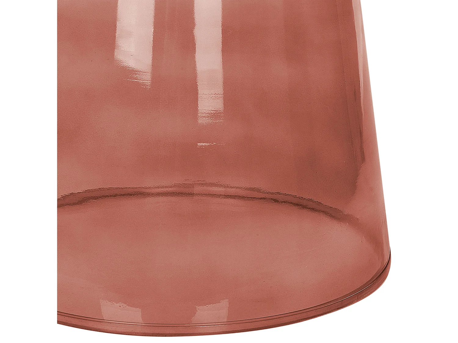 Table d'appoint CALDERA Verre Rouge