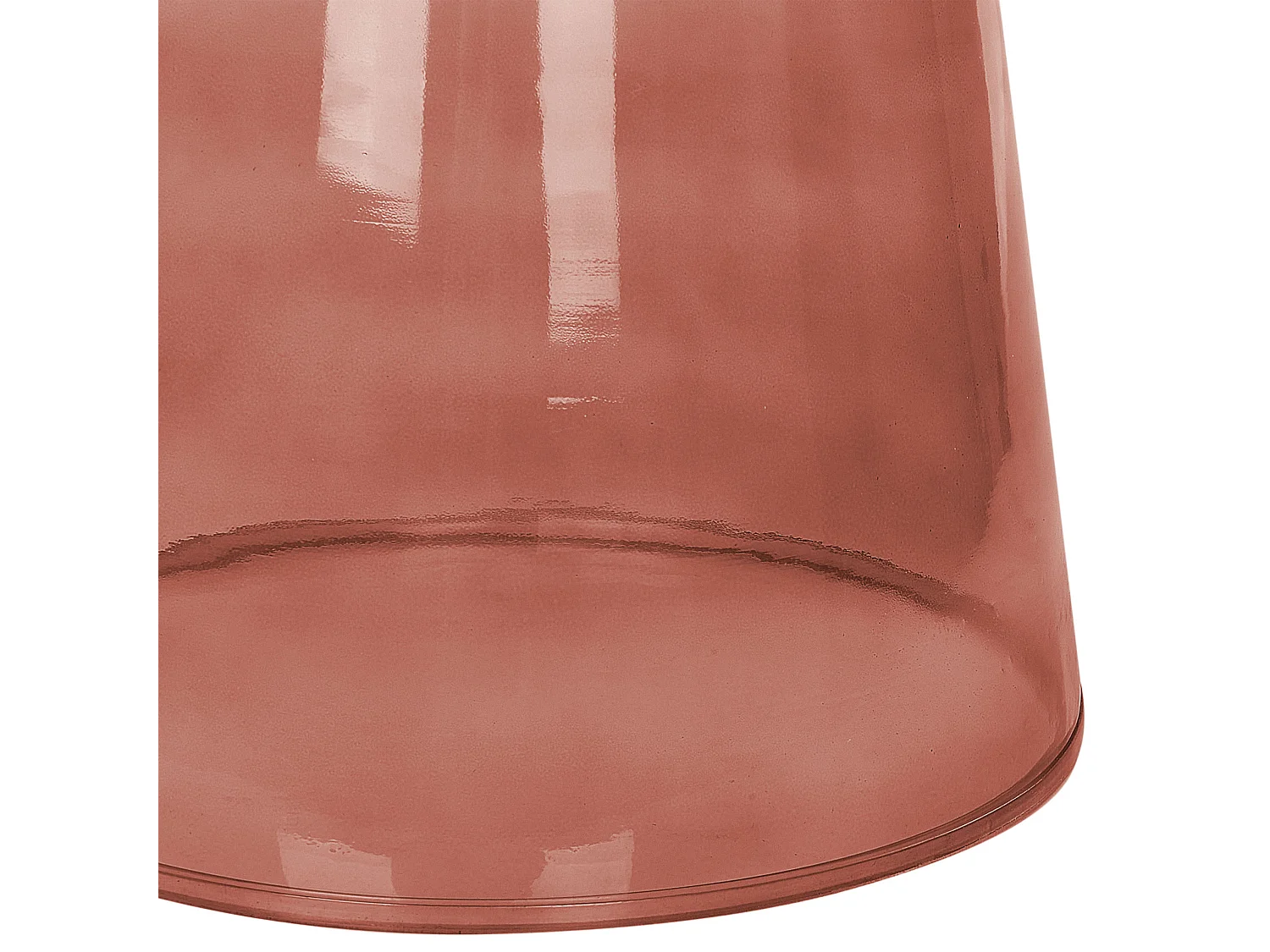 Table d'appoint CALDERA Verre Rouge