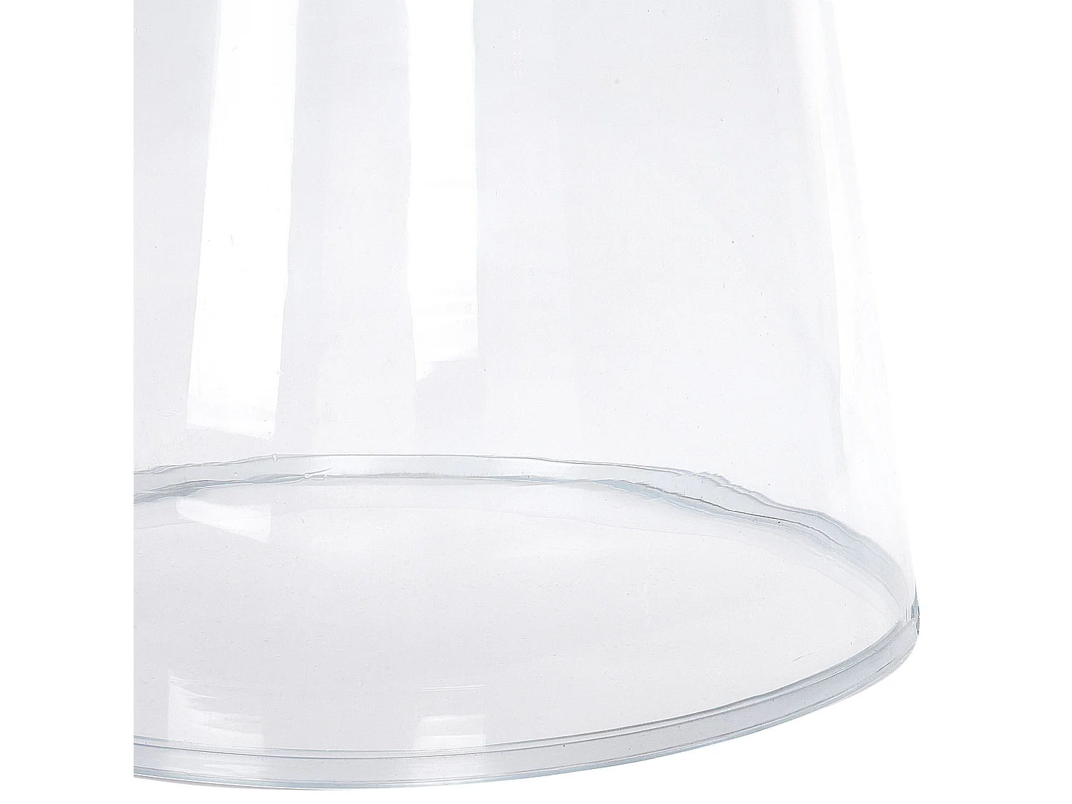 Beistelltisch Glas transparent rund 39cm Wohnzimmertisch Couchtisch Caldera