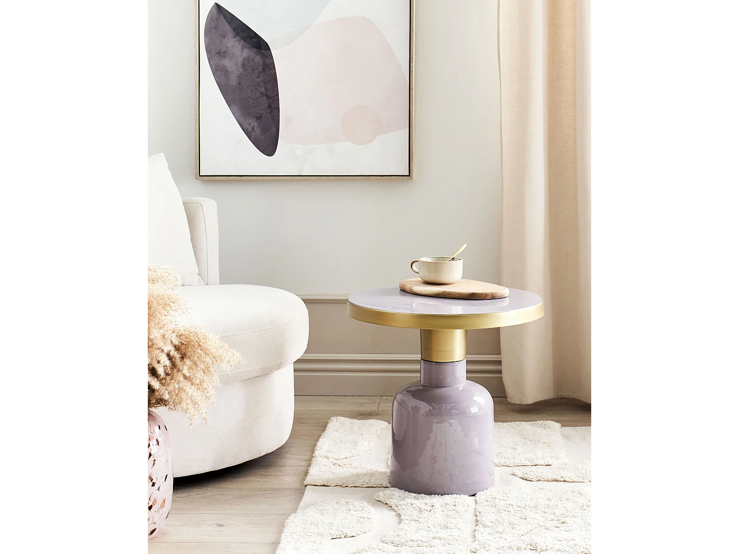 Table d'appoint LOMITA Métal Violet