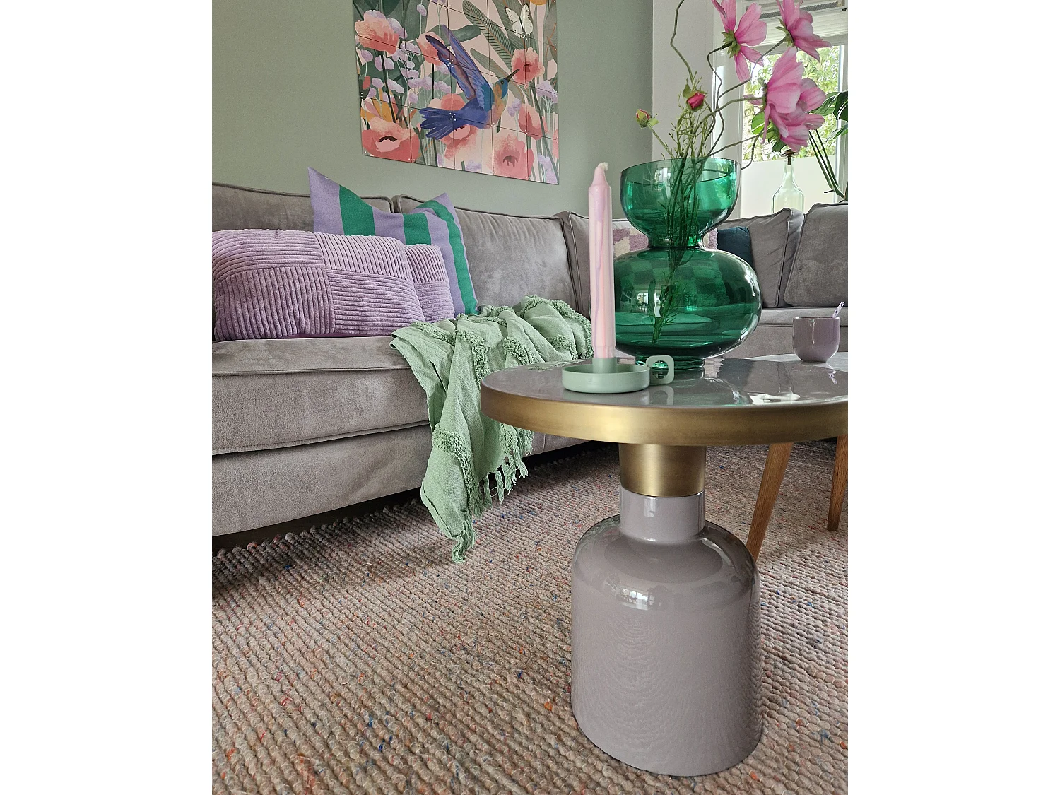 Table d'appoint LOMITA Métal Violet