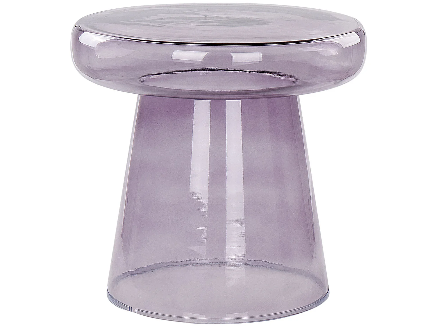 Bijzettafel CALDERA Glas Grijs