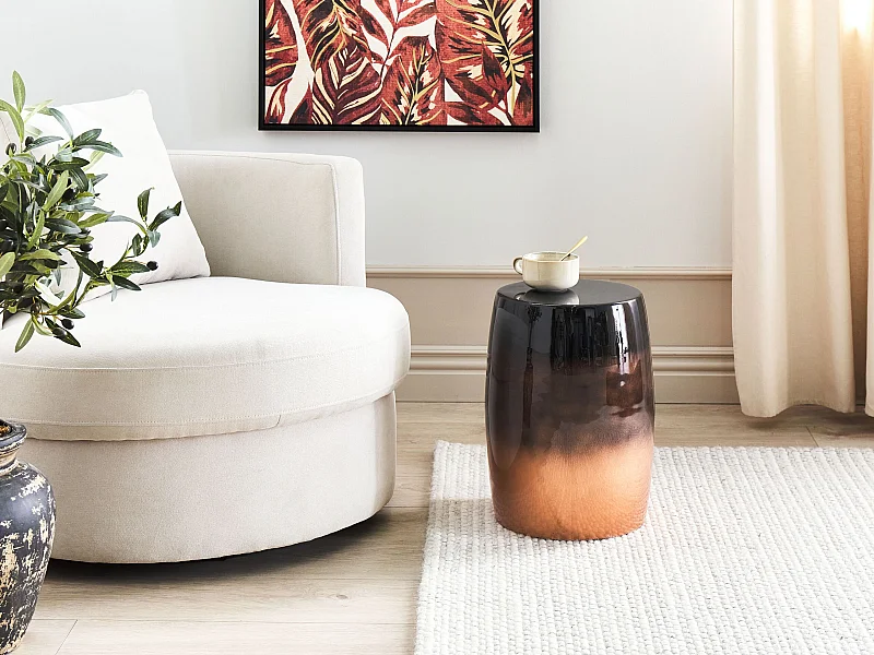 Table d'appoint FRAGUITA Métal Noir