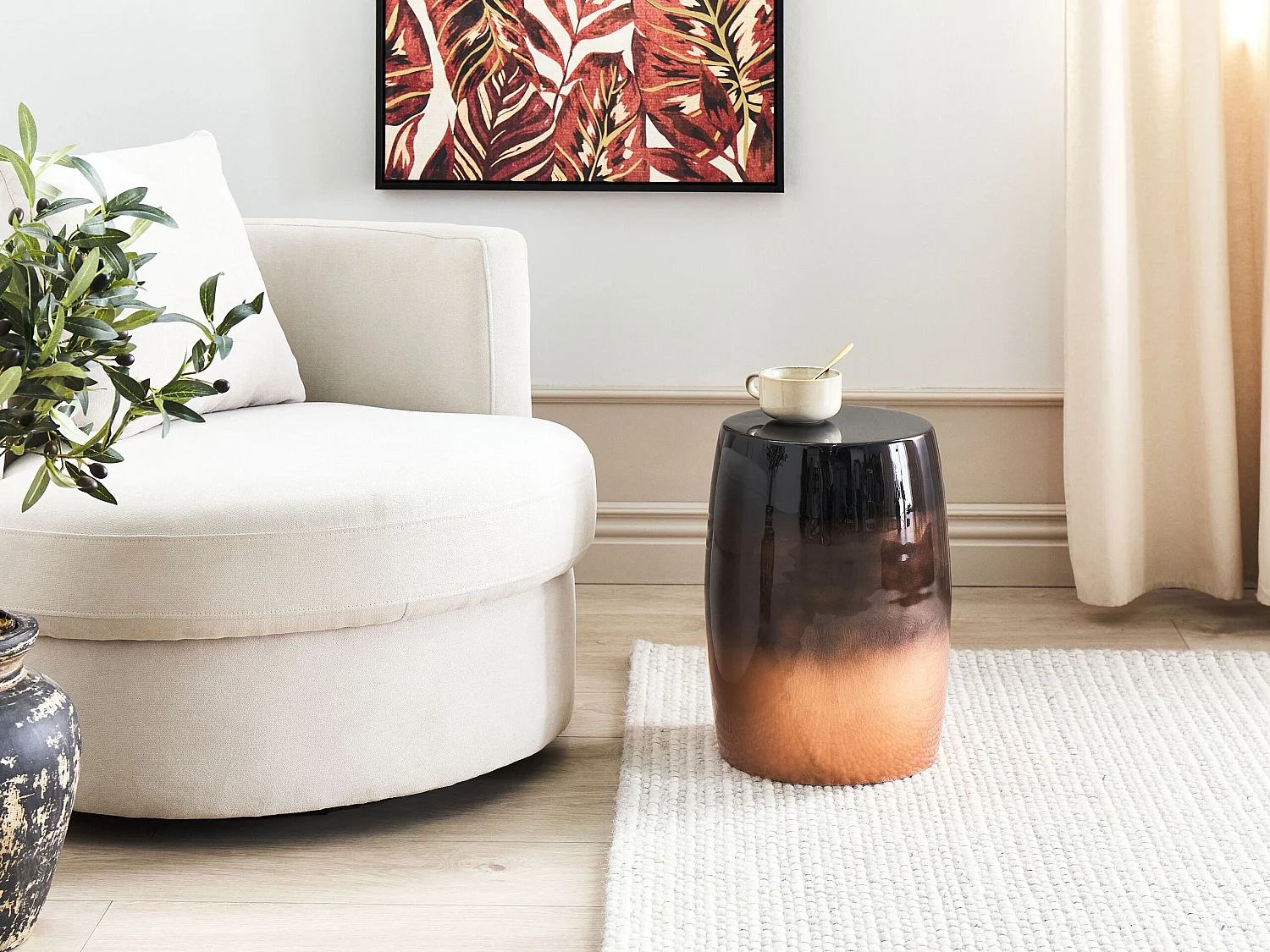 Bijzettafel FRAGUITA Metaal Zwart