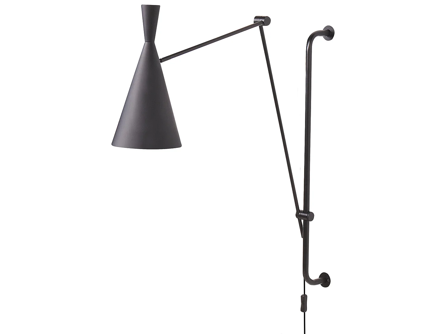 Wandlamp MARISA Verstelbaar Metaal Zwart