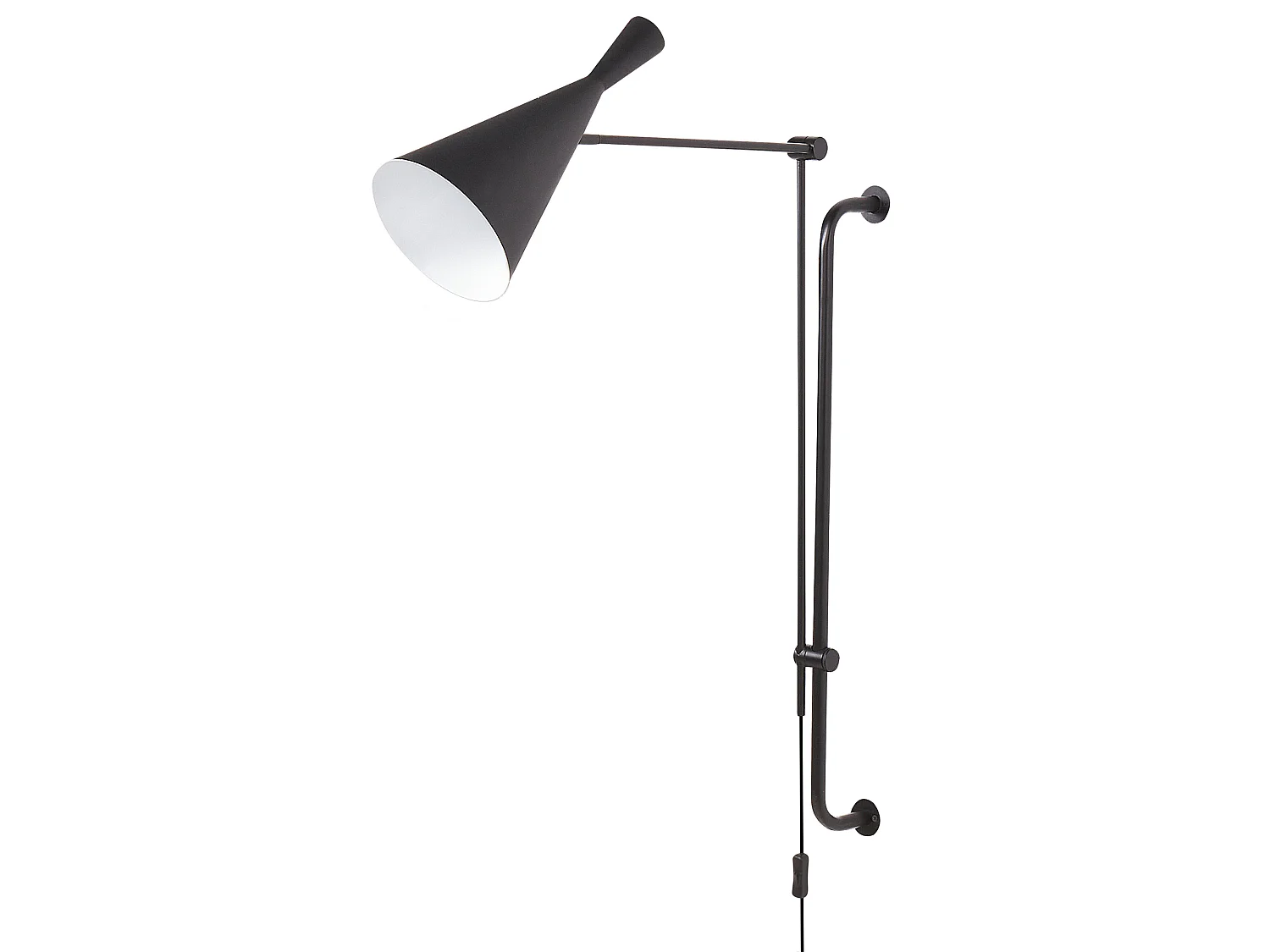 Wandlamp MARISA Verstelbaar Metaal Zwart