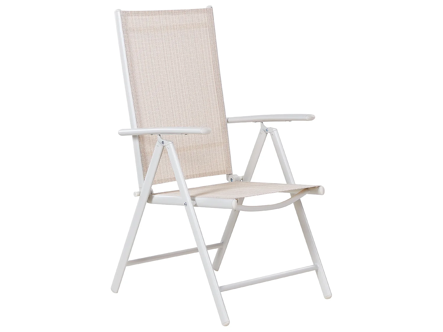 Lot de 6 chaises de jardin CATANIA Métal Beige